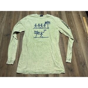 Bailey's Point Shirt Women's Size Small? Light Green, Long Sleeve, Comedy Print